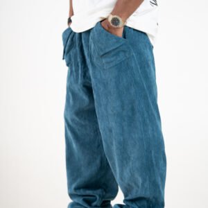 "Men's Ocean Color Oversized Pants – Stylish and Comfortable"