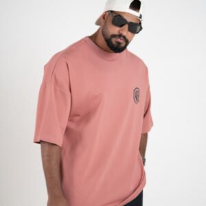 Men’s Oversized Pink T-Shirt – Stylish Graphic Design & Comfortable Fit